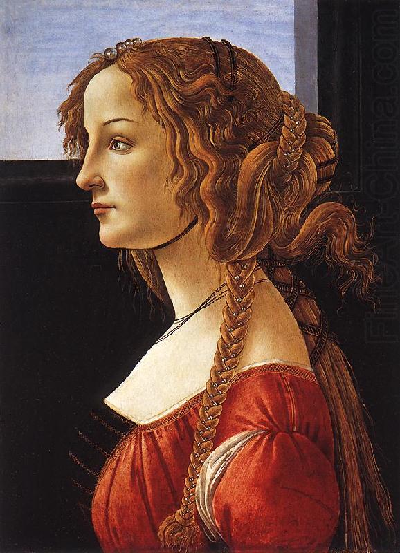 BOTTICELLI, Sandro Portrait of a Young Woman 223ff china oil painting image